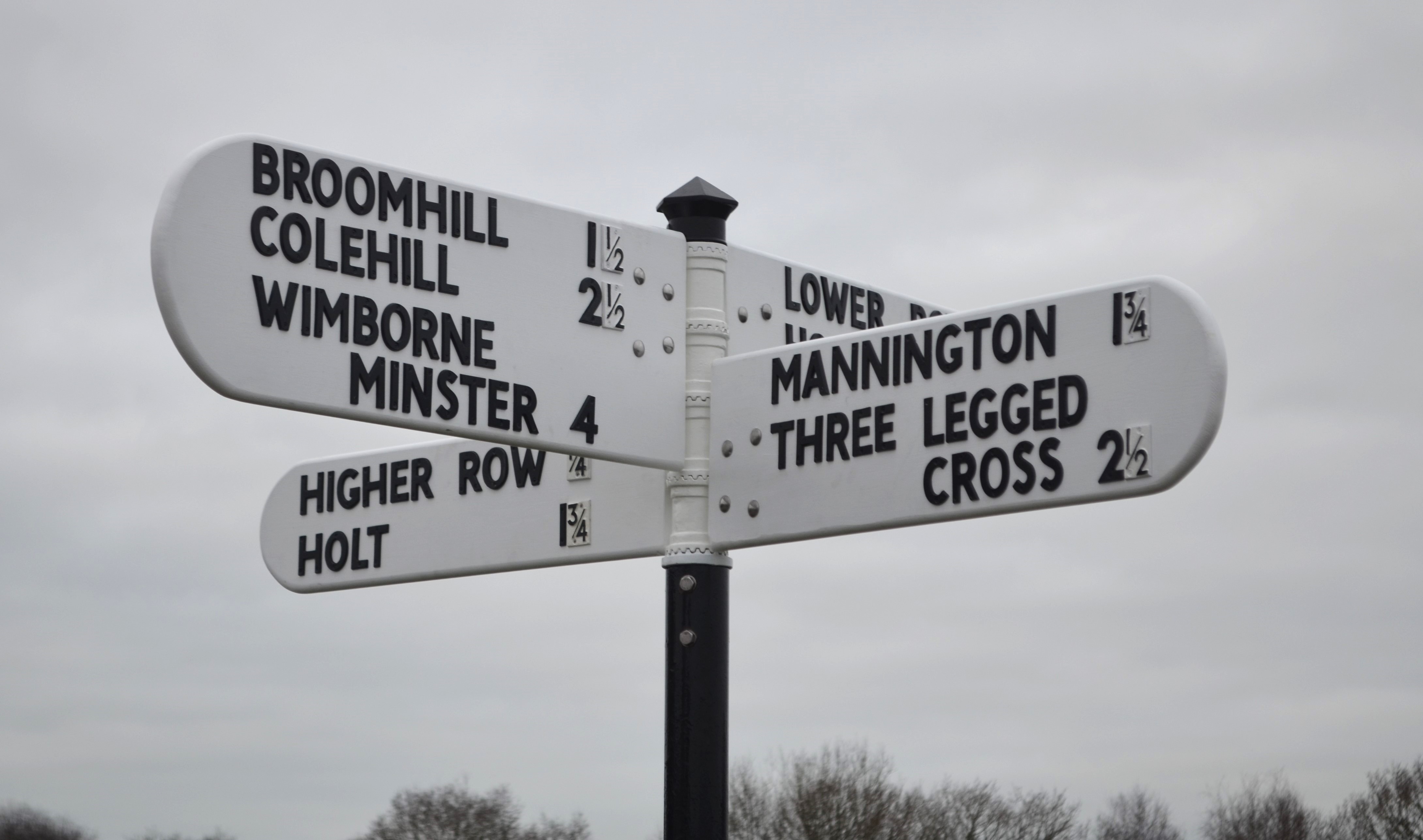 Row Hill Crossroads Fingerpost